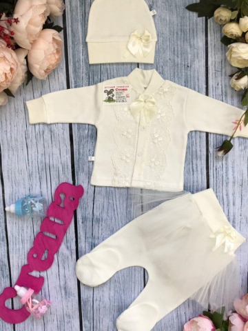 Купить оптом 172. Костюм 3-х предметник "юбка" , хлопок 100 % интерлок в Подольске