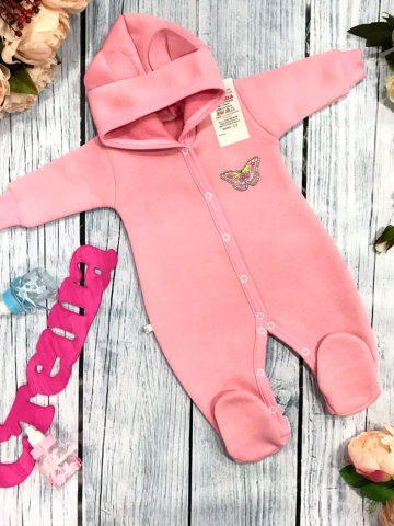 Купить оптом 145. Комбинезон ясельный, хлопок 65%, 35% ПЭ, футер 3-х нитка с начёсом 62.68,74 в Подольске